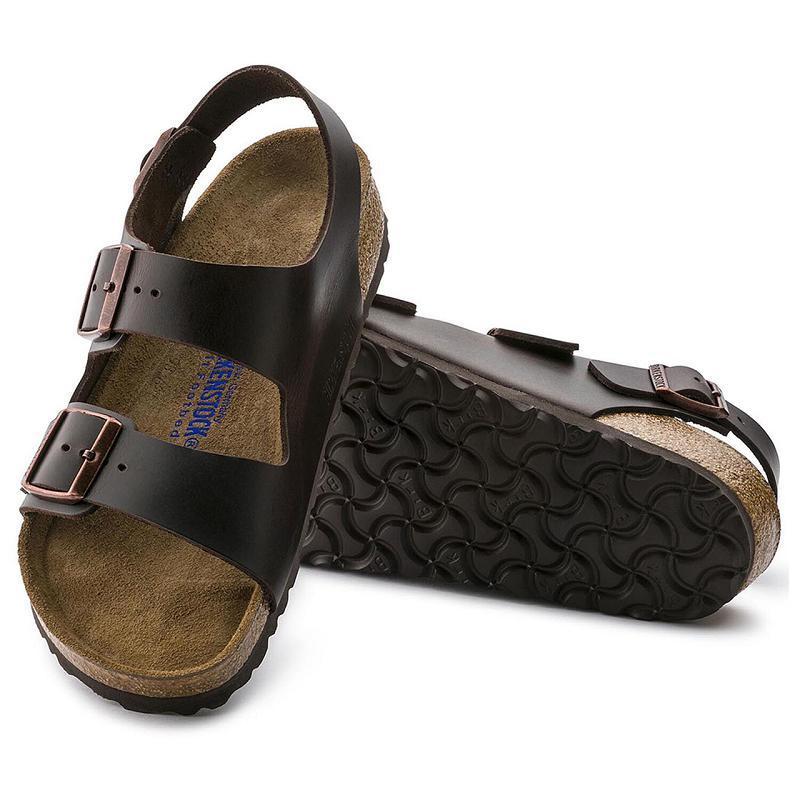 Milano Birkenstock Soft Footbed Brown Amalfi Kozene Panske Hnede | SK 337FDN